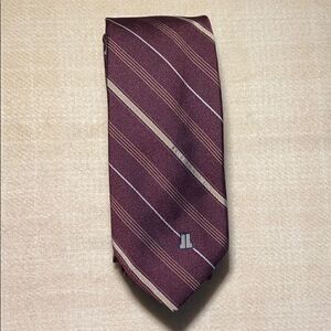 Lanvin Red Stripe Tie 
